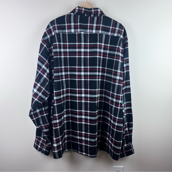 Wrangler Authentics black plaid button up flannel shirt Mens 3XL - Picture 9 of 9